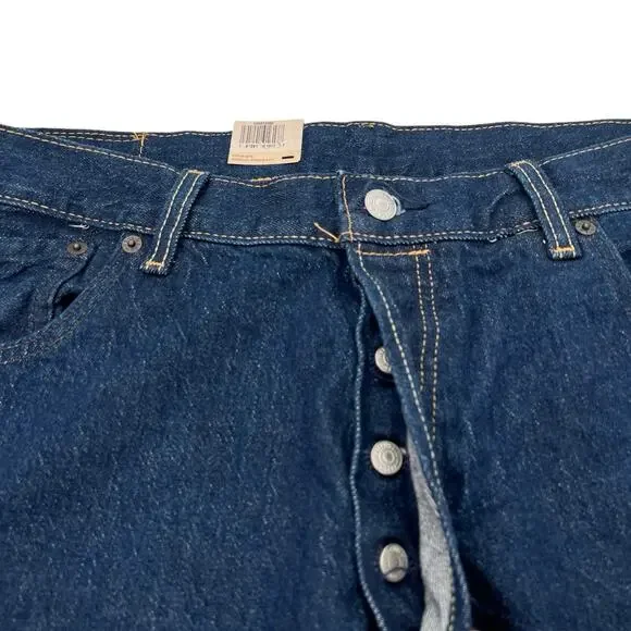 Levi’s 501 Original big E button fly men’s dark wash jeans